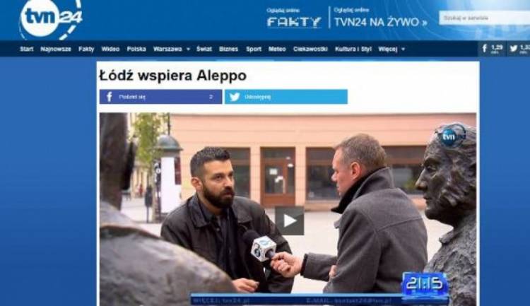 O naszym projekcie "Daj pracę!" dla Aleppo w TVN24